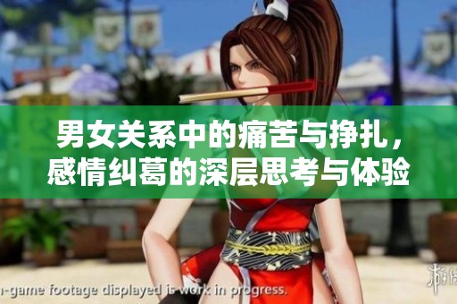 男女关系中的痛苦与挣扎，感情纠葛的深层思考与体验
