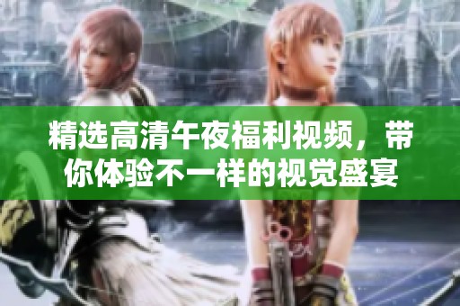 精选高清午夜福利视频，带你体验不一样的视觉盛宴