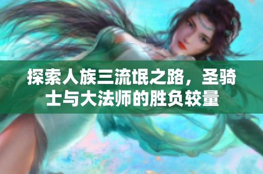 探索人族三流氓之路，圣骑士与大法师的胜负较量