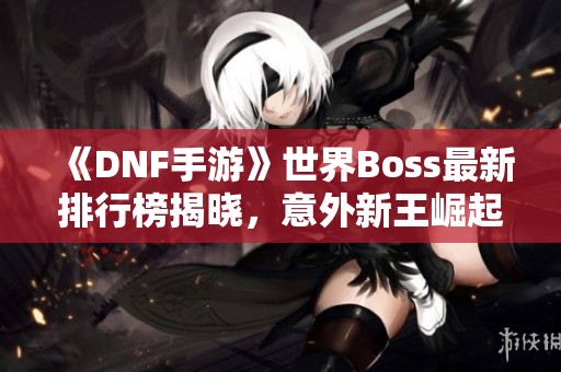 《DNF手游》世界Boss最新排行榜揭晓，意外新王崛起！
