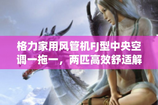 格力家用风管机FJ型中央空调一拖一，两匹高效舒适解决方案