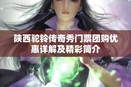 陕西驼铃传奇秀门票团购优惠详解及精彩简介