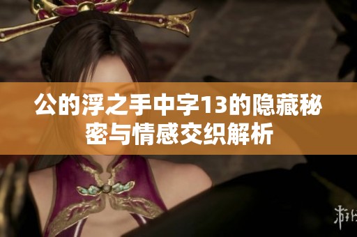 公的浮之手中字13的隐藏秘密与情感交织解析