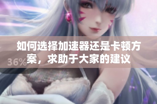 如何选择加速器还是卡顿方案，求助于大家的建议