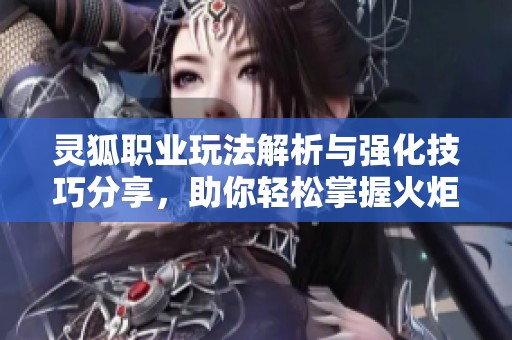 灵狐职业玩法解析与强化技巧分享，助你轻松掌握火炬之光