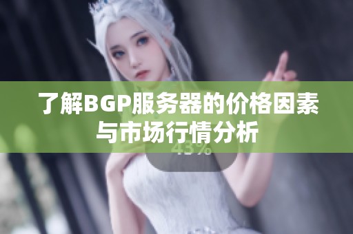 了解BGP服务器的价格因素与市场行情分析