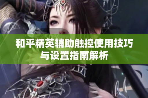 和平精英辅助触控使用技巧与设置指南解析