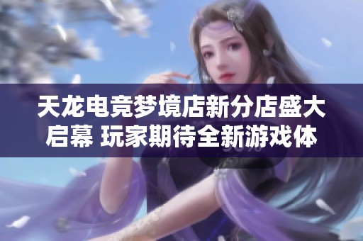天龙电竞梦境店新分店盛大启幕 玩家期待全新游戏体验