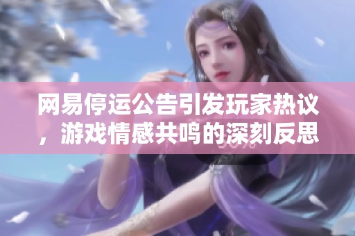 网易停运公告引发玩家热议，游戏情感共鸣的深刻反思与共鸣