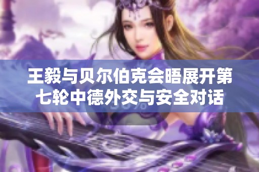 王毅与贝尔伯克会晤展开第七轮中德外交与安全对话