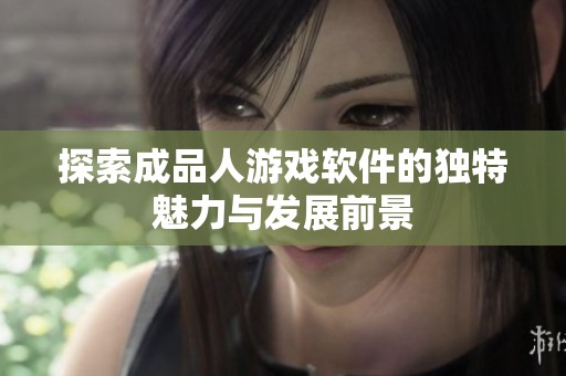 探索成品人游戏软件的独特魅力与发展前景