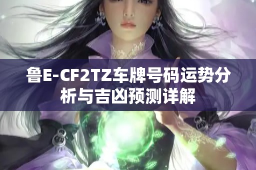 鲁E-CF2TZ车牌号码运势分析与吉凶预测详解