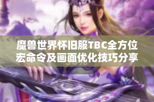 魔兽世界怀旧服TBC全方位宏命令及画面优化技巧分享