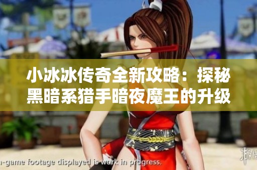 小冰冰传奇全新攻略：探秘黑暗系猎手暗夜魔王的升级变革