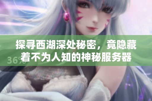 探寻西湖深处秘密，竟隐藏着不为人知的神秘服务器
