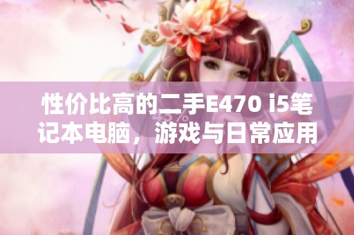 性价比高的二手E470 i5笔记本电脑，游戏与日常应用都能轻松应对