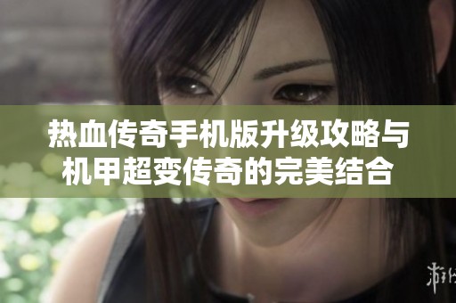 热血传奇手机版升级攻略与机甲超变传奇的完美结合