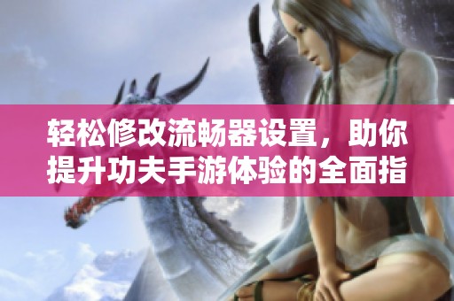 轻松修改流畅器设置，助你提升功夫手游体验的全面指南